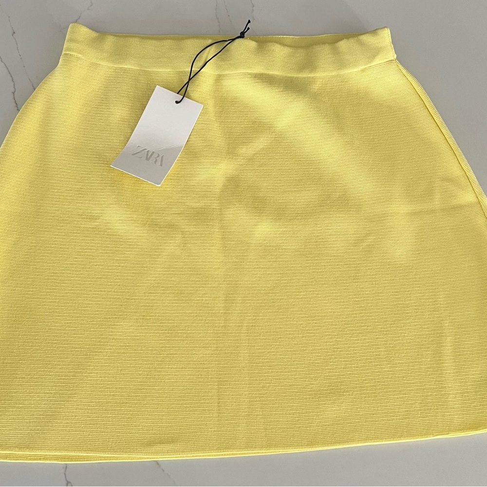 Zara Sunny Yellow Mini Skirt